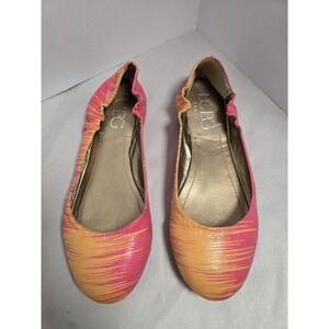 New BCBG Paris Shoes Womens 8.5 Magie Elastic Ballet Flats Watermelon